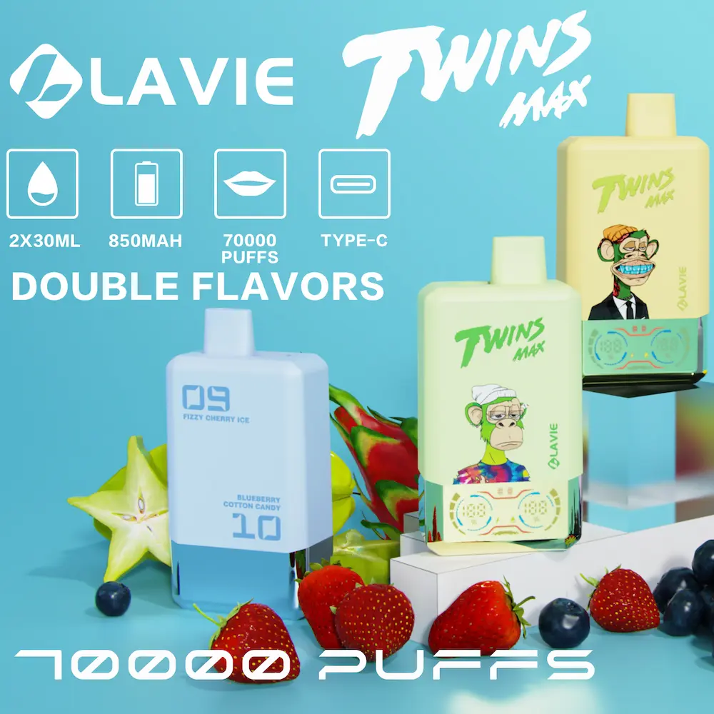 US Warehouse - Lavie Twins Max 70000 Puffs US Warehouse - Lavie Twins Max 70000 Puffs